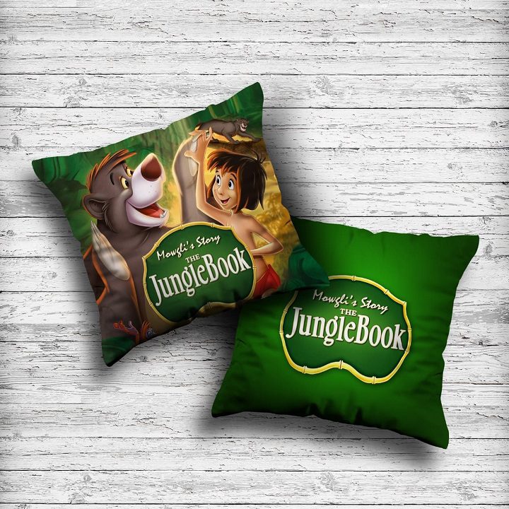 JUNGLE BOOK - Micro Velvet Kids Cushion Cover
